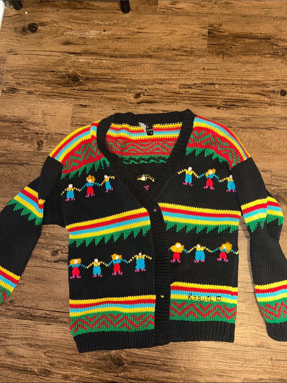 RARE Vintage Handmade Raquel’s Collection Cardigan